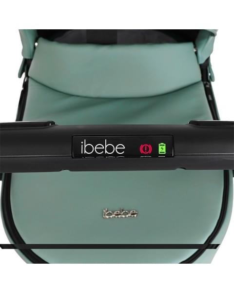 Коляска Ibebe I-Stop Leather 2 в 1 IS 21 Turquoise/Black