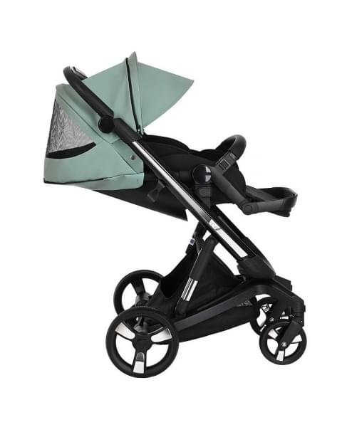 Коляска Ibebe I-Stop Leather 2 в 1 IS 21 Turquoise/Black