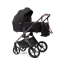Коляска детская Peppy Monaco thermo 2 в 1 Black (черный), рама серо-коричневая