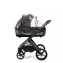 Коляска детская Peppy Monaco thermo 2 в 1 Black (черный), рама серо-коричневая