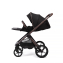 Коляска детская Peppy Monaco thermo 2 в 1 Black (черный), рама серо-коричневая