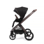 Коляска детская Peppy Monaco thermo 2 в 1 Black (черный), рама серо-коричневая