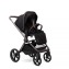 Коляска детская Peppy Monaco thermo 2 в 1 Black (черный), рама серо-коричневая