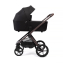 Коляска детская Peppy Monaco thermo 2 в 1 Black (черный), рама серо-коричневая