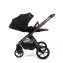 Коляска детская Peppy Monaco thermo 2 в 1 Black (черный), рама серо-коричневая