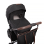 Коляска детская Peppy Monaco thermo 2 в 1 Black (черный), рама серо-коричневая