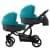Коляска для двойни 2 в 1 AroTeam Twinat Duo 19, 03 (Серый / Морская волна)
