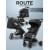 Коляска прогулочная Amarobaby Route, Черный / Золотой