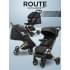 Коляска прогулочная Amarobaby Route, Черный / Золотой