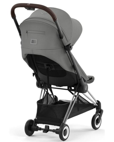 Коляска прогулочная Cybex Coya шасси Chrome Brown, Mirage Grey (Серый)