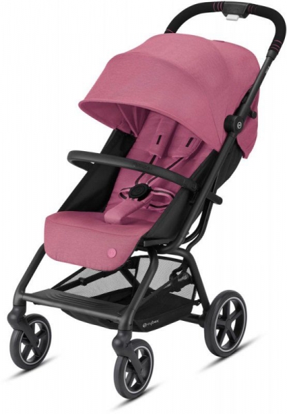 Коляска прогулочная Cybex Eezy S+ 2 BLK (с дождевиком и бампером), Magnolia Pink (Розовый)