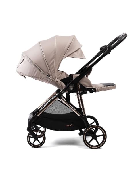 Коляска прогулочная Peppy Amici, Beige / шасси Gold