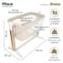 Колыбель Pituso Denia на колёсах 3 в 1 PD-C04-Beige