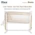 Колыбель Pituso Denia на колёсах 3 в 1 PD-C04-Beige