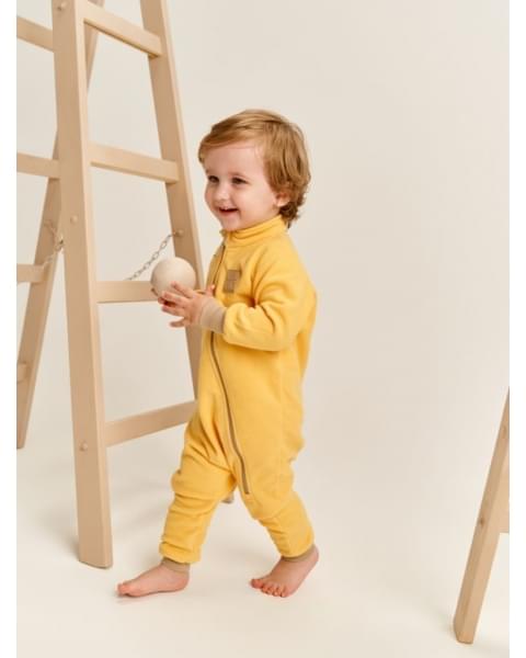 Комбинезон флисовый Leokid, Yellow Mellow (Желтый)