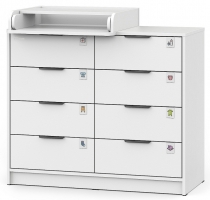 Комод Pituso Kids Optimum ЛДСП Белый-белый