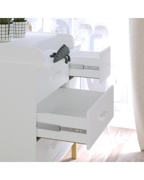 Комод Pituso Kids Vintage Premium, Белый аляска