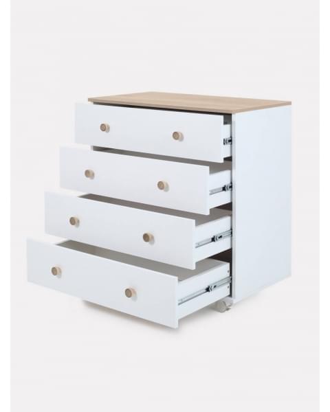 Комод пеленальный Rant Elsa Pro 800/4 с органайзером Cloud white