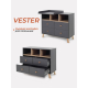 Комод пеленальный Rant Vester 1000/4 Moon grey
