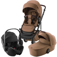 Коляска 3 в 1 Britax Roemer Smile 5Z LUX|Warm Caramel + BABY-SAFE PRO Space Black