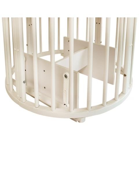 Кровать детская INDIGO Simple 7в1 с поперечным маятником (слоновая кость)