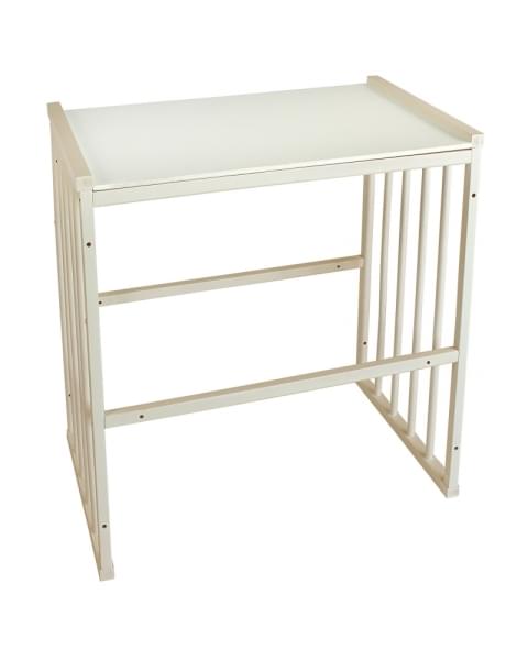 Кровать детская INDIGO Simple 7в1 с поперечным маятником (слоновая кость)