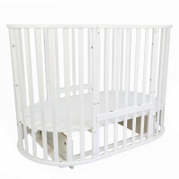 Кровать Pituso Monica детская универсальная 9/1 маятник поперечный Белый 102521