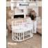 Кровать Pituso Monica детская универсальная 9/1 маятник поперечный Белый 102521