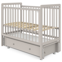 Кровать детская Indigo Vista маятник на колесах, ящик кашемир