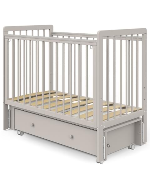 Кровать детская Indigo Vista маятник на колесах, ящик кашемир