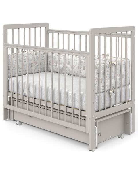 Кровать детская Indigo Vista маятник на колесах, ящик кашемир