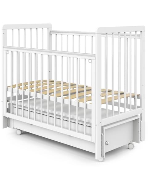 Кровать детская Indigo Vista маятник на колесах, ящик кашемир