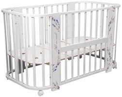 Кроватка-трансформер Indigo Baby Line 5 в 1 лаванда