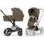 Коляска Cybex Priam V Matt Black Style Collection 2 в 1 Coconut Brown