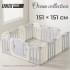 Манеж UNIX Kids Ocean 151x151 см Grey