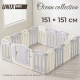 Манеж UNIX Kids Ocean 151x151 см Grey