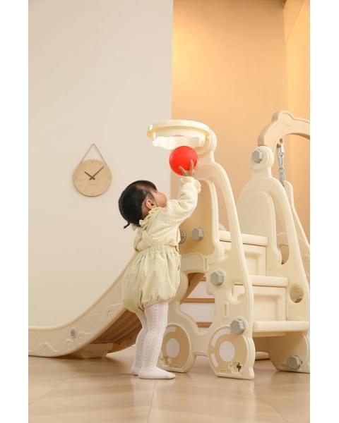 Горка с качелями UNIX Kids Car Camel