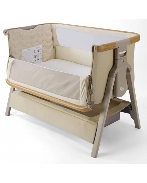 Колыбель приставная Tutti Bambini CoZee Air 2 с колесами Toasted Oak/Sand