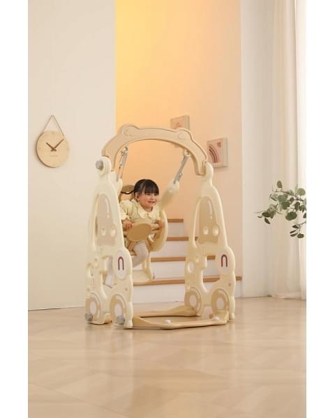 Горка с качелями UNIX Kids Car Camel