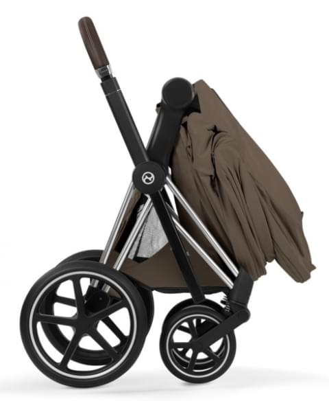 Коляска Cybex Priam V Matt Black Style Collection 2 в 1 Coconut Brown