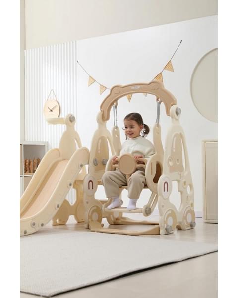 Горка с качелями UNIX Kids Car Camel