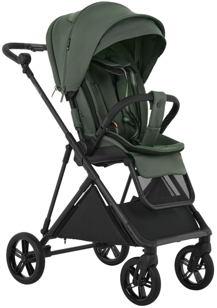 Детская прогулочная коляска Pituso Carbon RX Taiga Green/рама carbon