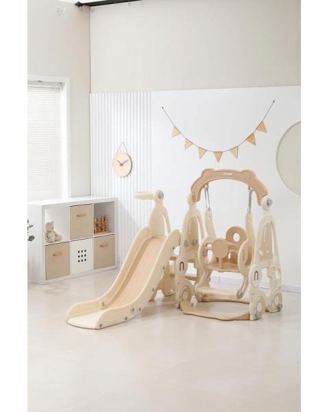 Горка с качелями UNIX Kids Car Camel