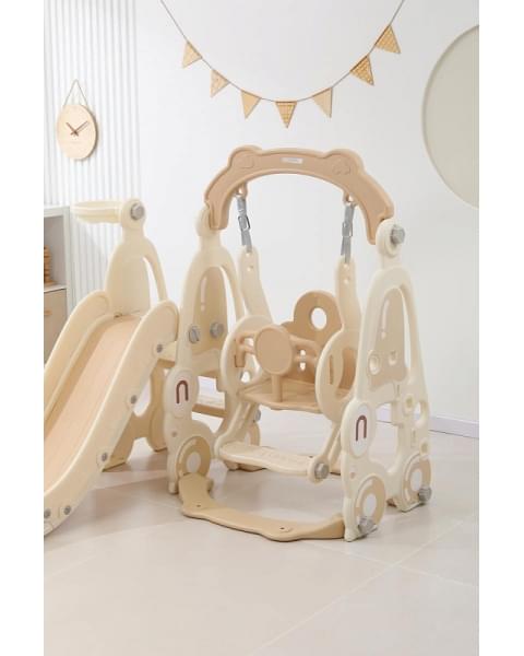 Горка с качелями UNIX Kids Car Camel