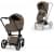 Коляска Cybex Priam V Matt Black Style Collection 2 в 1 Coconut Brown