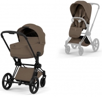 Коляска Cybex Priam V Matt Black Style Collection 2 в 1 Coconut Brown