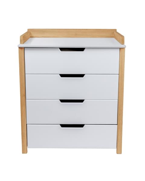 Пеленальный комод Sweet Baby Perfetto Белый/Натуральный