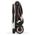 Прогулочная коляска Cybex Coya Off White с дождевиком и бампером/Rosegold