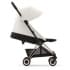 Прогулочная коляска Cybex Coya Off White с дождевиком и бампером/Rosegold