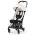 Прогулочная коляска Cybex Coya Off White с дождевиком и бампером/Rosegold